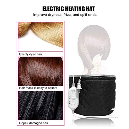 Yosoo Electric Thermal Hair Hat - Adjustable Heat Cap for Deep Conditioning