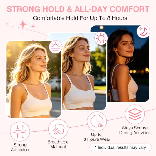 Invisible Face Lift Tape - 59 Pcs with 8 Adjustable Bands for Jawline & Neck Support