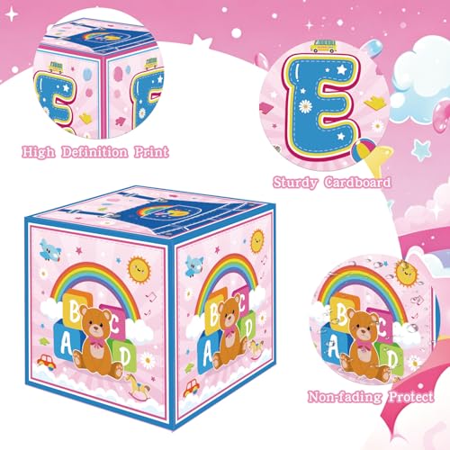 Rachell Teacher 1st Birthday Balloon Boxes - 3PCS Cartoon Decor