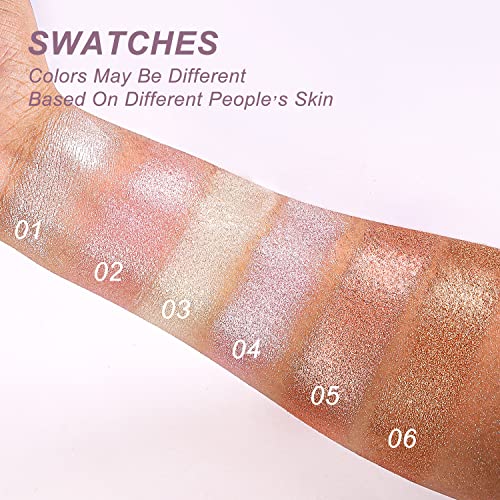Young Vision Pink Highlighter - Baked Shimmer Makeup for Face & Body