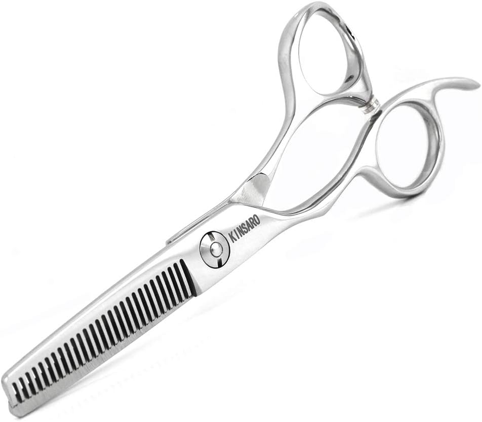 Professional Hair Cutting Scissors - 5.5" Barber Shears with 440C Convex Blades | Silvery Finish for Home or Salon Use