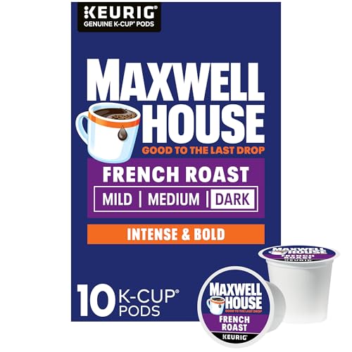 Maxwell House French Roast Dark Roast K-Cup Coffee Pods - 10ct