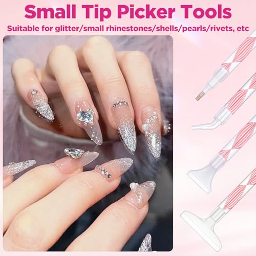 Rhinestone Picker Tool Kit with 8 Tips for Nail Art & Jewelry Crafting