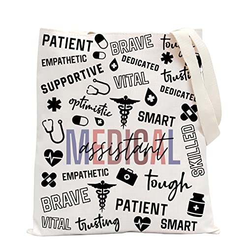 POFULL Medical Assistant Tote Bag - Durable Waterproof MA Gift Bag