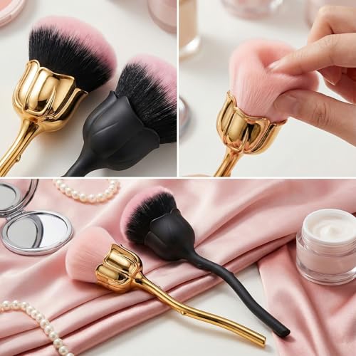 5-Pack Nail Dust Brushes - Soft & Dense for Nail Art & Cleanup