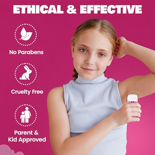 Fresh Kidz Deodorant Stick for Kids & Teens - 2.65 oz (Pack of 2) - Aluminum-Free, Sensitive Skin