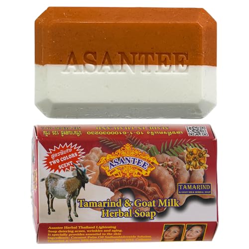 ASANTEE Tamarind & Goat Milk Herbal Soap Bar 125g, 4.38oz Pack of 1