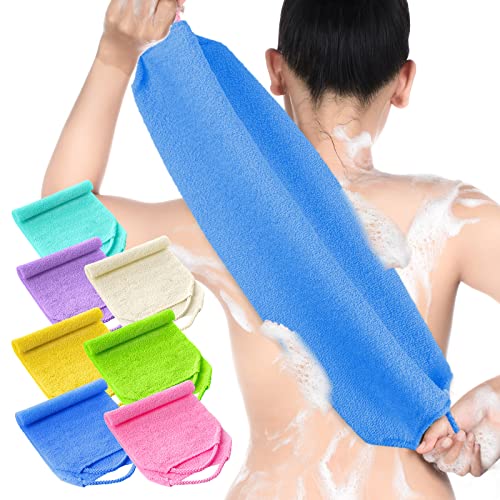 Lounsweer 7-Piece Exfoliating Back Scrubber Set with Handles