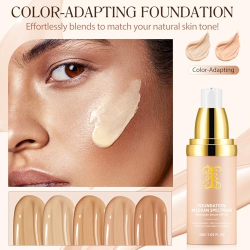 4-in-1 Waterproof Foundation with SPF 50+ | Color Changing & Longwearing