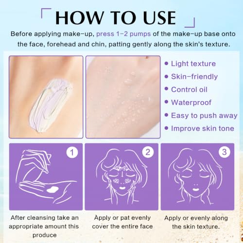 IONSGAKO 3-in-1 Color Correcting Makeup Primer with SPF 50