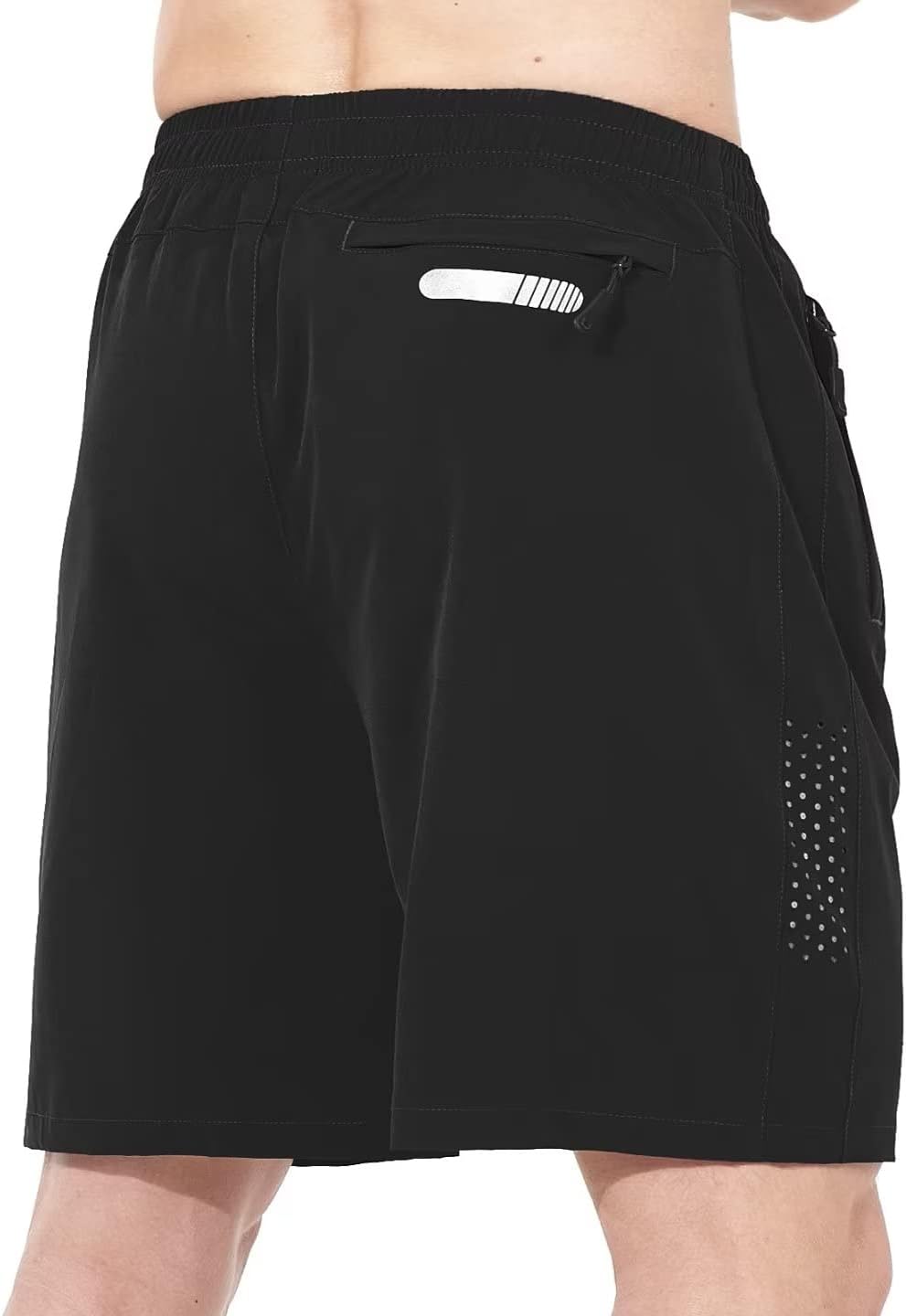 Men's Athletic Running Shorts - Quick Dry Lightweight Gym Workout | 7"/9"/5" Sizes, 3 Zipper Pockets
