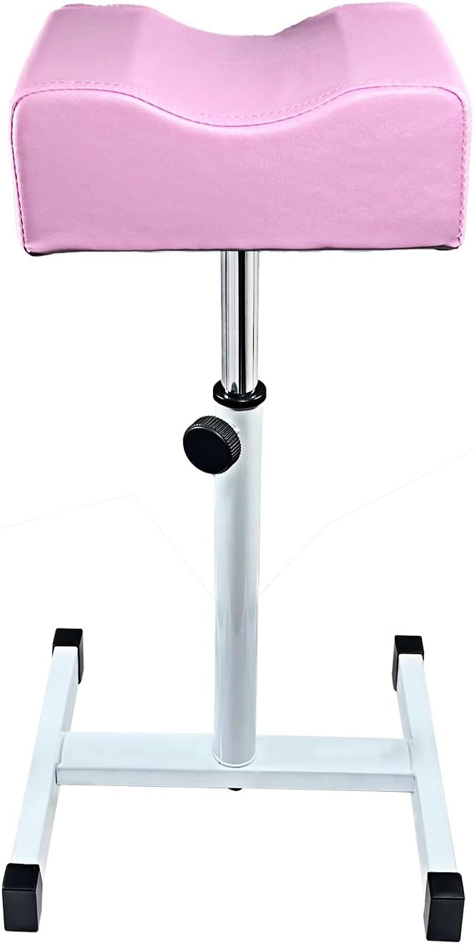 Adjustable Pedicure Foot Rest - Non-Slip Stool for Home & Office | Pink Color
