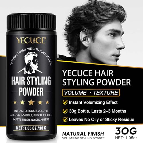 Yecuce Hair Volumizing Powder for Men - Matte Texture & Strong Hold
