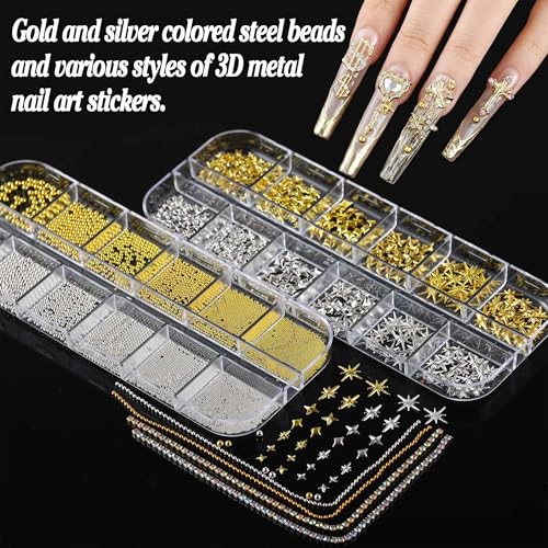 BANA Bedazzling Nail Art Kit Set 01 - 18000Pcs Rhinestones & Charms