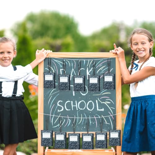 Back to School Felt Hanging Ornaments - 12PCS Composition Notebook Decor