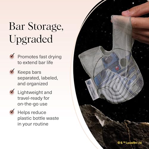 Kitsch Star Wars R2-D2 Soap Saver Bag – Eco-Friendly Mesh Holder