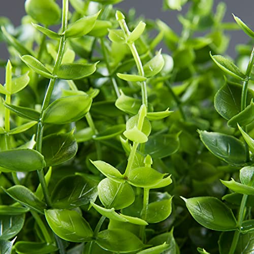 8PCS UV Resistant Artificial Eucalyptus Plants - Faux Greenery for Home & Garden