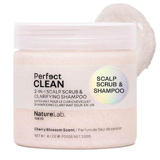 Perfect Clean Scalp Scrub - 2-in-1 Hair Treatment for Product Buildup | Sakura Cherry Blossom Scent | 8.1 OZ