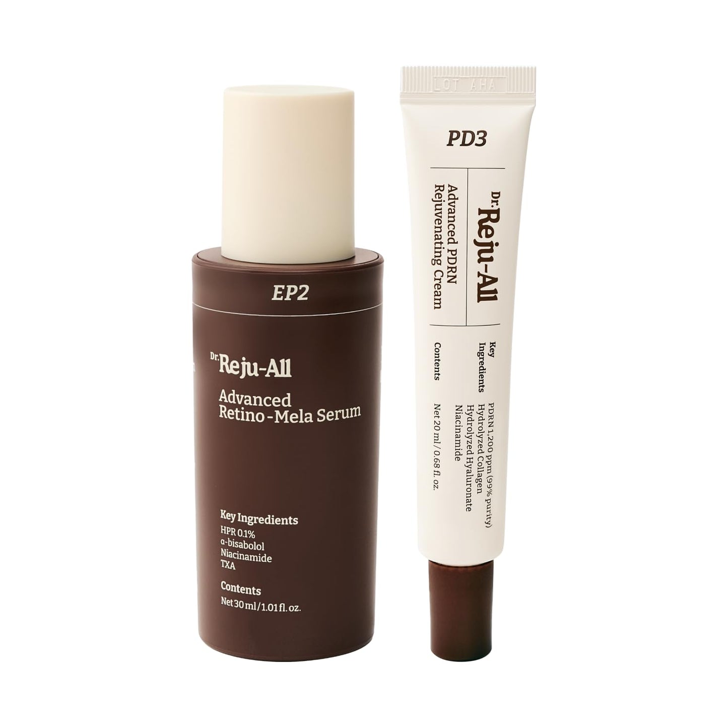 Rejuvenating Cream & Retinol Serum Duo - Advanced Anti-Aging Face Moisturizer for Firm, Smooth Skin | Korean Skincare