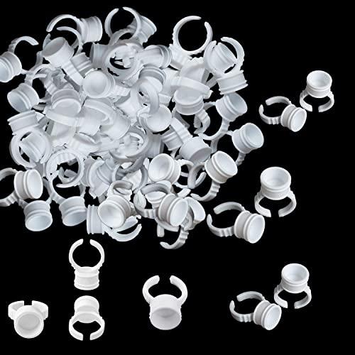 Disposable Glue Rings for Eyelash Extensions & Nail Art - 400pcs