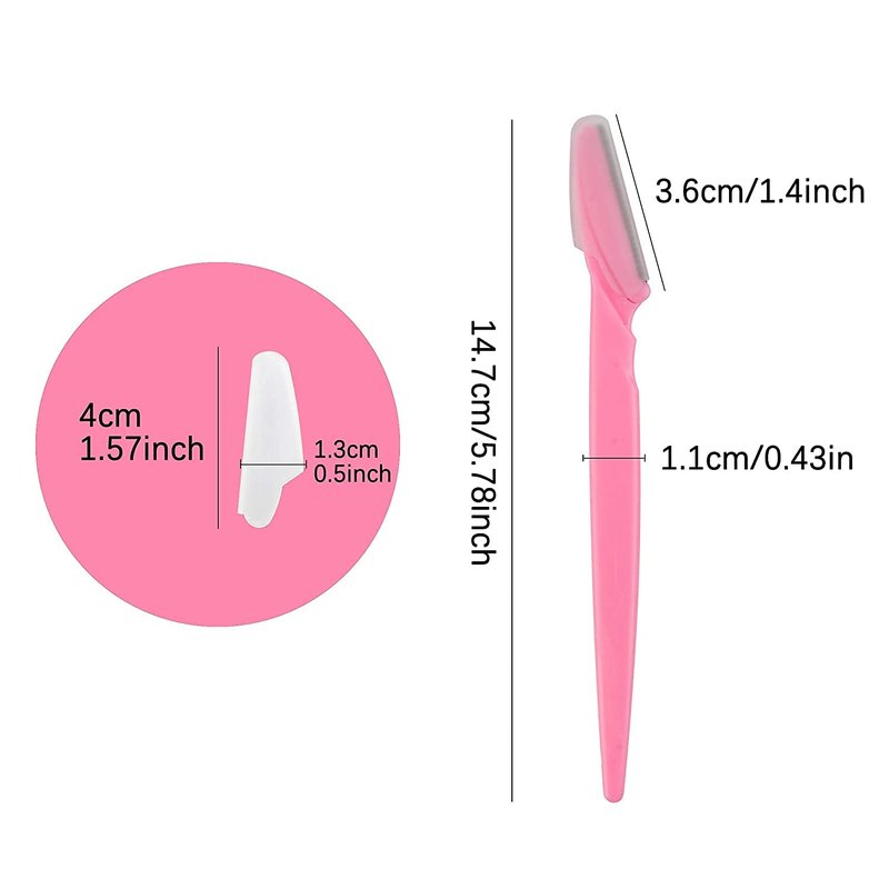 Eyebrow Razor 62 Pcs Multipurpose Exfoliating Dermaplaning Tool Trimming and Shaving Grooming for Face and Eyebrow Shaper for Women and Man Mooerca