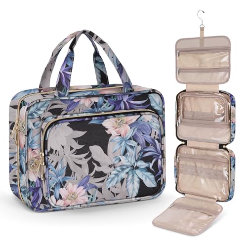 Wedama Large Hanging Toiletry Bag, Waterproof Travel Cosmetic Organizer