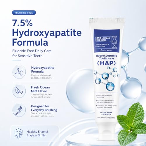 ERPIUY 7.5% Nano Hydroxyapatite Toothpaste, Fluoride-Free for Sensitive Teeth