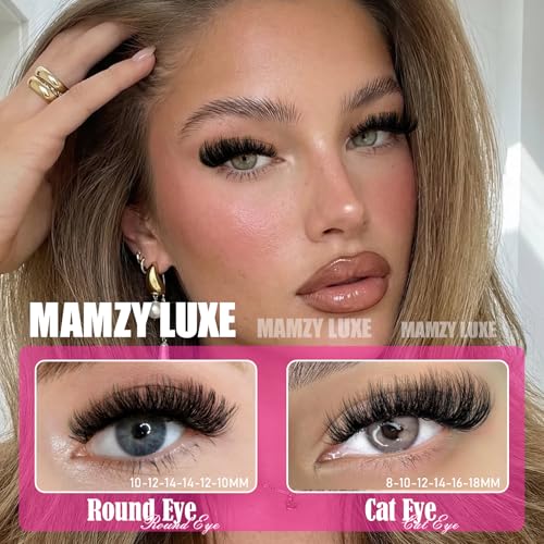 Mamzy 608Pcs Fluffy Lash Clusters Kit - 80D & 100D Wispy Lashes
