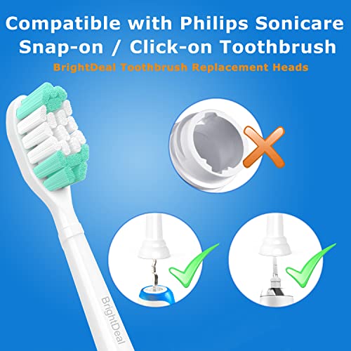 BrightDeal Replacement Toothbrush Heads for Philips Sonicare - 4 Pack