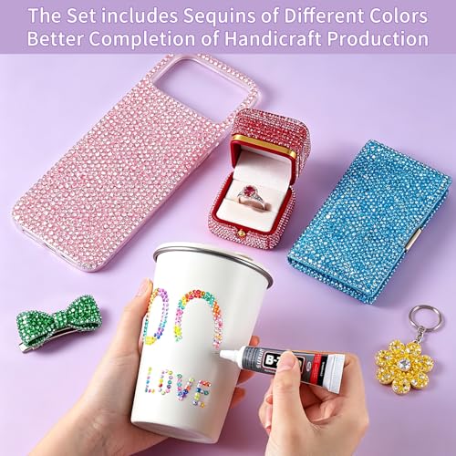 Deyushi 40,000Pcs Rhinestone Bedazzling Kit for Crafts & Clothing
