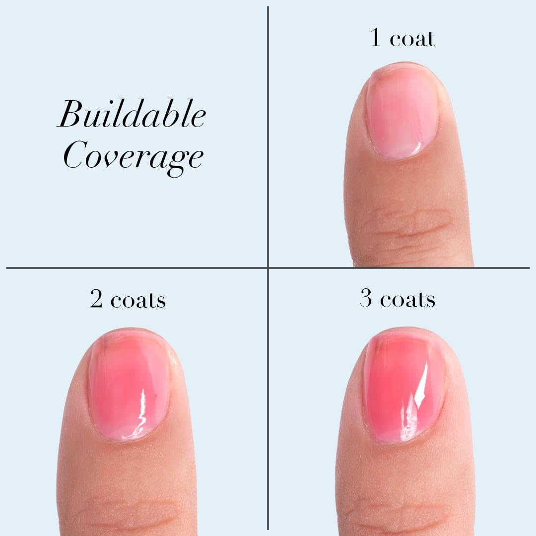 butter LONDON Nail Strengthener for Damaged Nails, Jelly Preserve (Strawberry Rhubarb) - Pink Translucent Finish Nail Polish Strengthens, Nourishes & Rejuvenates Nail Beds & Roots - Nail Care Products
