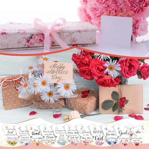Lothee Butterfly Religious Nail File Set - 80 Pcs Mini Emery Boards with Bible Verse & Butterfly Design