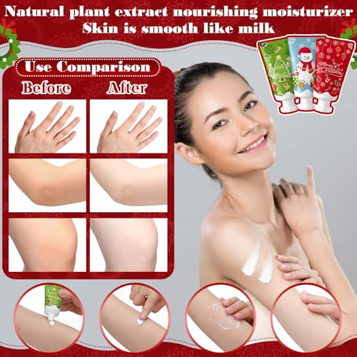 24-Piece Christmas Travel Size Body Lotion Gift Set - Milk Scented Moisturizer