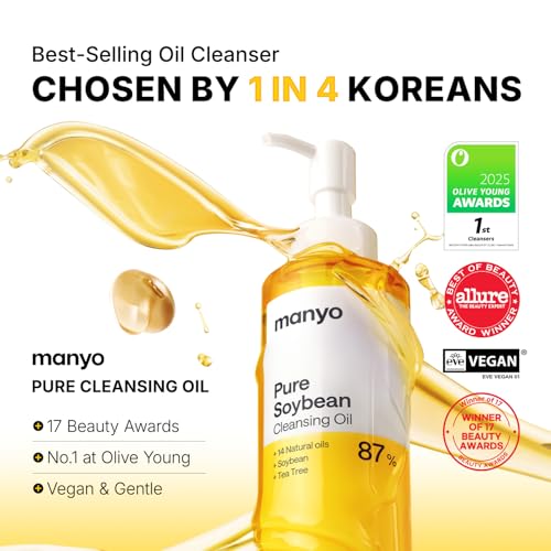 MANYO Pure Cleansing Oil - Natural Face Makeup Remover & Blackhead Care 200ml
