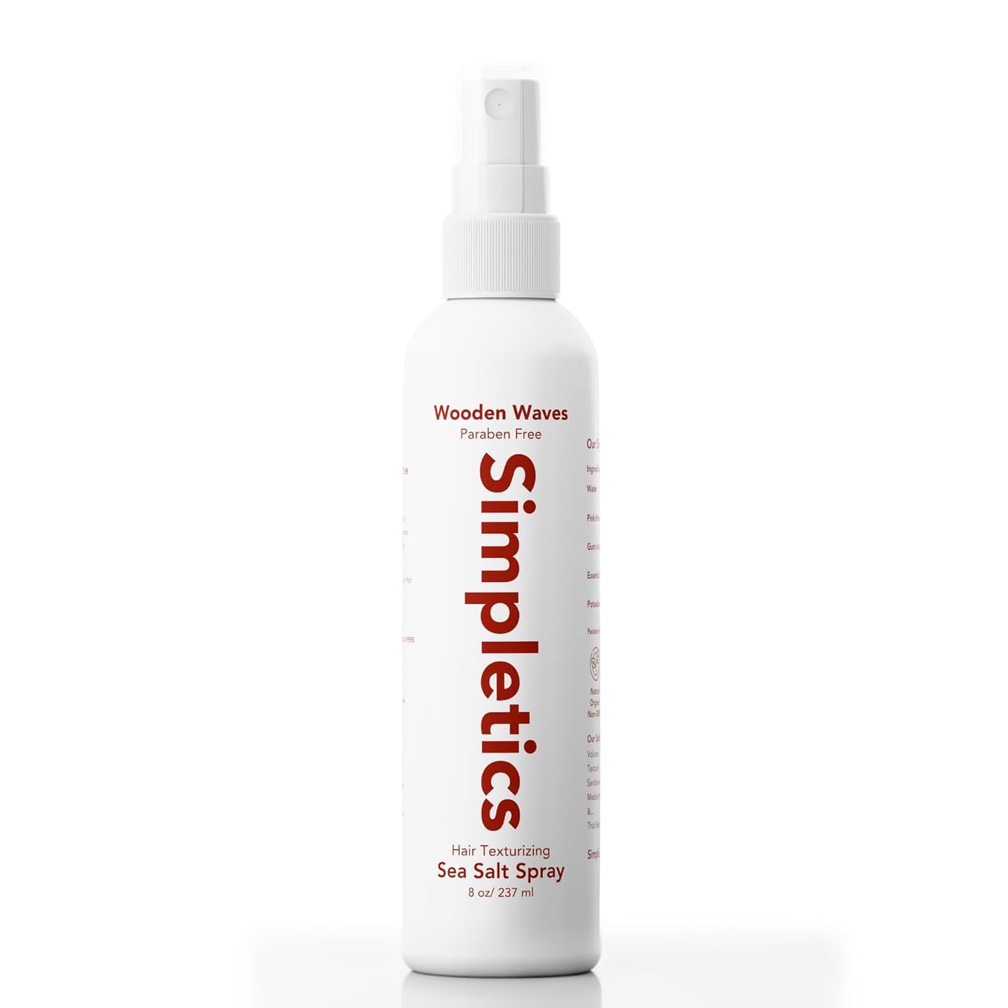 Himalayan Sea Salt Hair Spray - Vanilla Scented, Natural 5-Ingredient Formula for Beach Waves & Volume | Unisex 8 fl oz