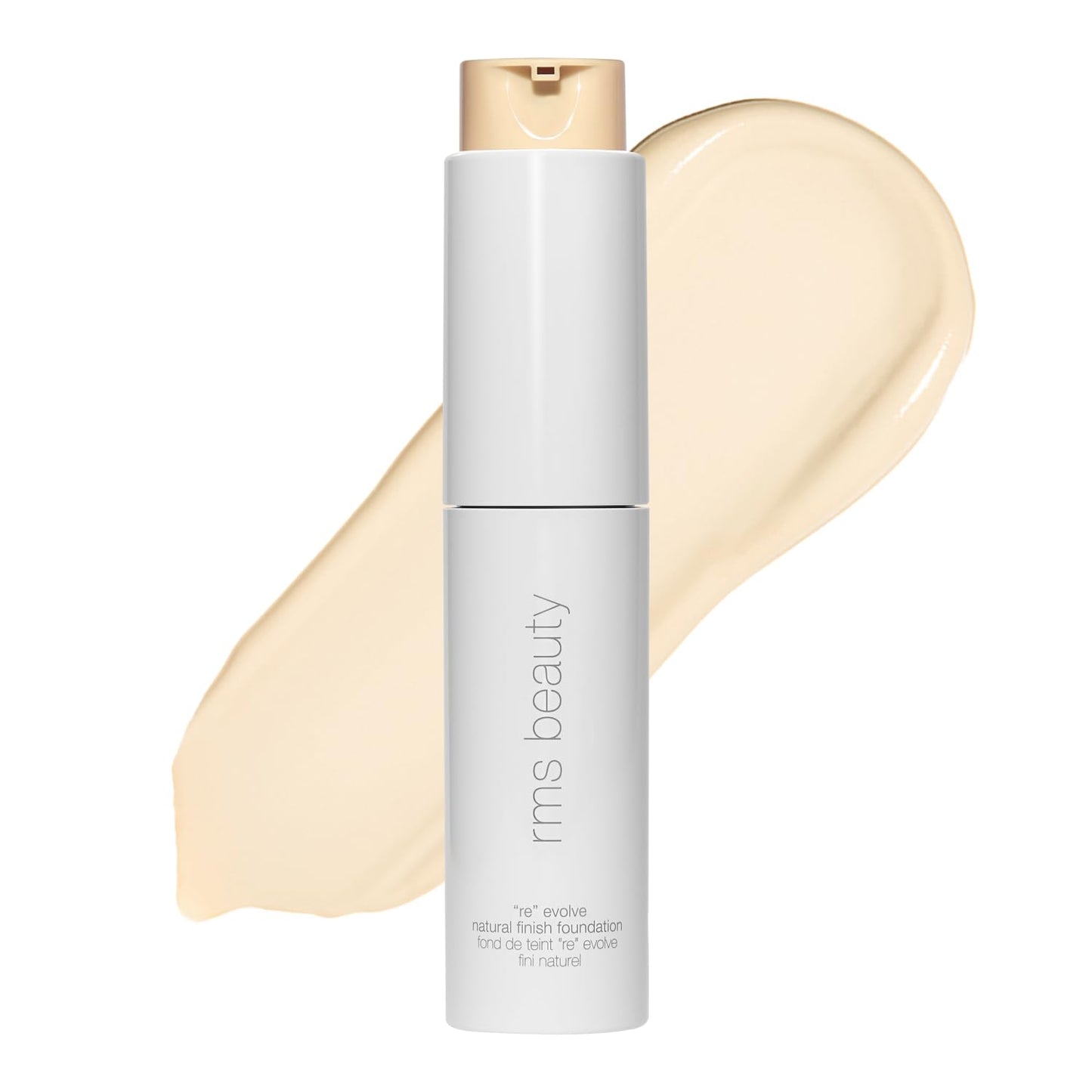 RMS Beauty ReEvolve Liquid Foundation - Silicone-Free Medium Coverage Skin Tint for Mature Skin | Hydrating & Firming - 1oz