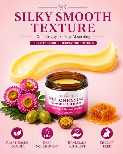 XUEBEIK Helichrysum Balm 2.12oz Moisturizing Skin Care for Dry, Sensitive Skin