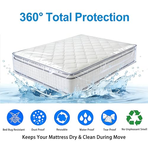 Waterproof Mattress Storage Bags for Twin & Full Size - 2 Pack
