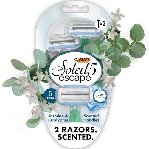 BIC Soleil 5 Escape Women's Disposable Razors, 5 Blades, 2 Count