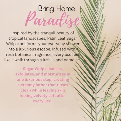 Primal Elements Sugar Whip Exfoliating Scrub - Palm Leaf Scent, 10 oz