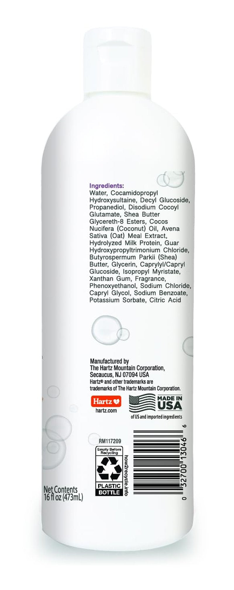True Coat Curly or Wavy Dog Shampoo, 5 in 1 Detangles & Conditions with Oat Milk, Coconut Oil & Shea Butter, 16 oz