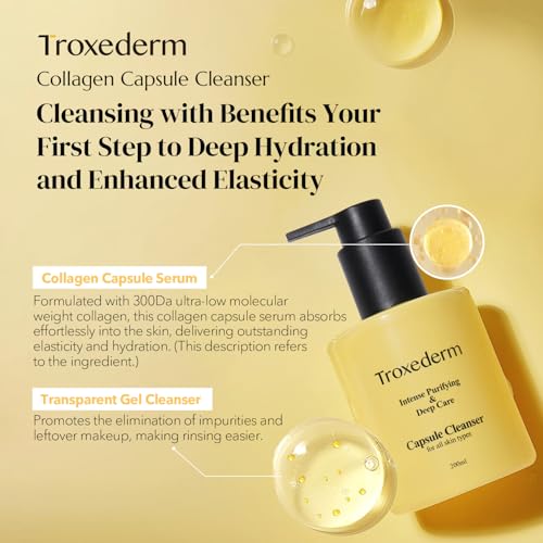 Korean Gel Cleanser with Collagen & Peptides - Hydrating Face Wash