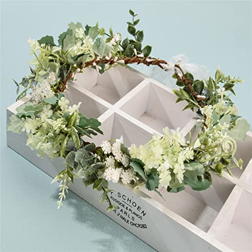 Yili Maizi Green Artificial Baby Breath Flower Crown Bridal Headpiece - Variation 02a