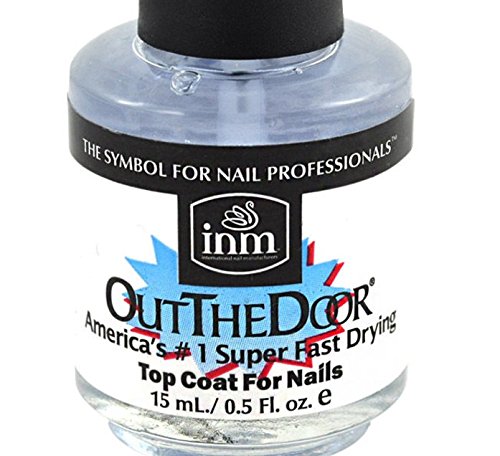 INM Out The Door Super Fast Drying Nail Top Coat - 3 Pack (0.5 fl oz each)