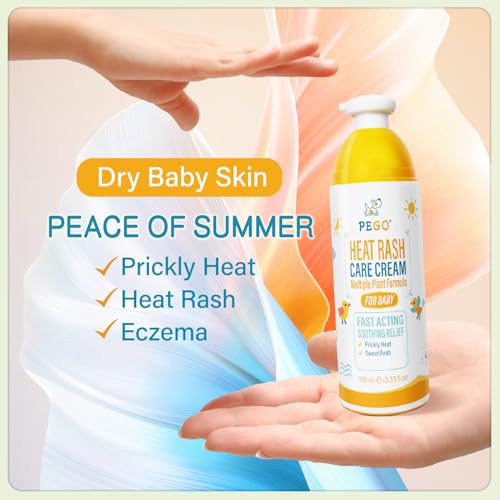 AOAO Heat Rash Care Cream for Babies, 100ml - Soothes Skin & Prevents Rashes