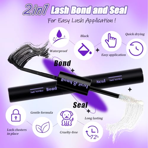 840pcs DIY Lash Extension Kit with D Curl Individual Clusters