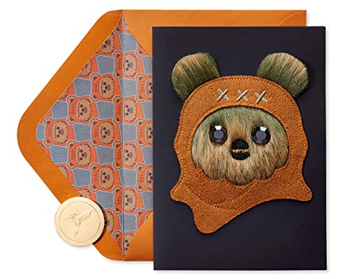 Star Wars Ewok Birthday Card by Papyrus - Cute Design