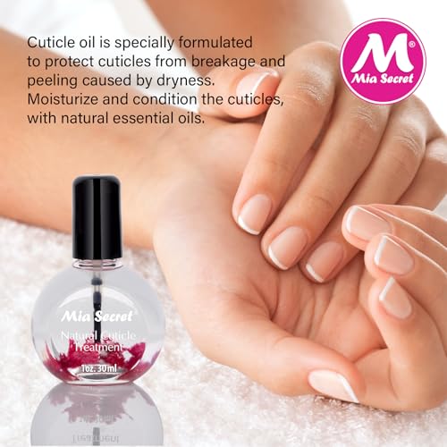 Mia Secret Cuticle Oil Treatment - Deep Moisturizing Rose, 1 oz.