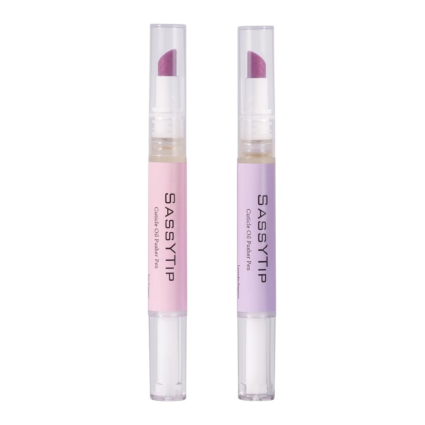 Ceramic Cuticle Pusher & Oil Pen | Gentle Cuticle Remover for Dry Nails - 2ml Rose & Lavender Scented