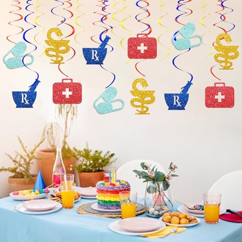 30pcs Nurse Graduation Hanging Swirls - Medical Party Decorations